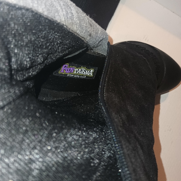 Victorian soft faux leather boots - Picture 6 of 6